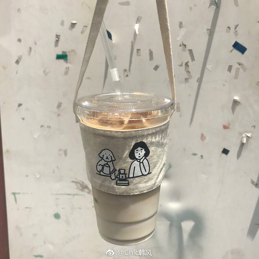 ins杯套帆布棉麻定制网红环保图片