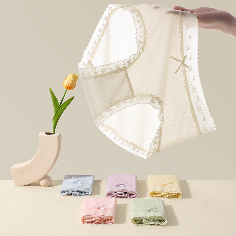 莫兰迪色系~桑蚕丝乳酸7A抑菌内裤女收腹提臀轻柔无痕女士三角裤