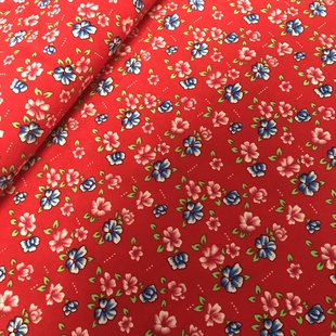 花布小花布民族服饰布水洗绒花布印花布碎花苗族傣族老花布布料