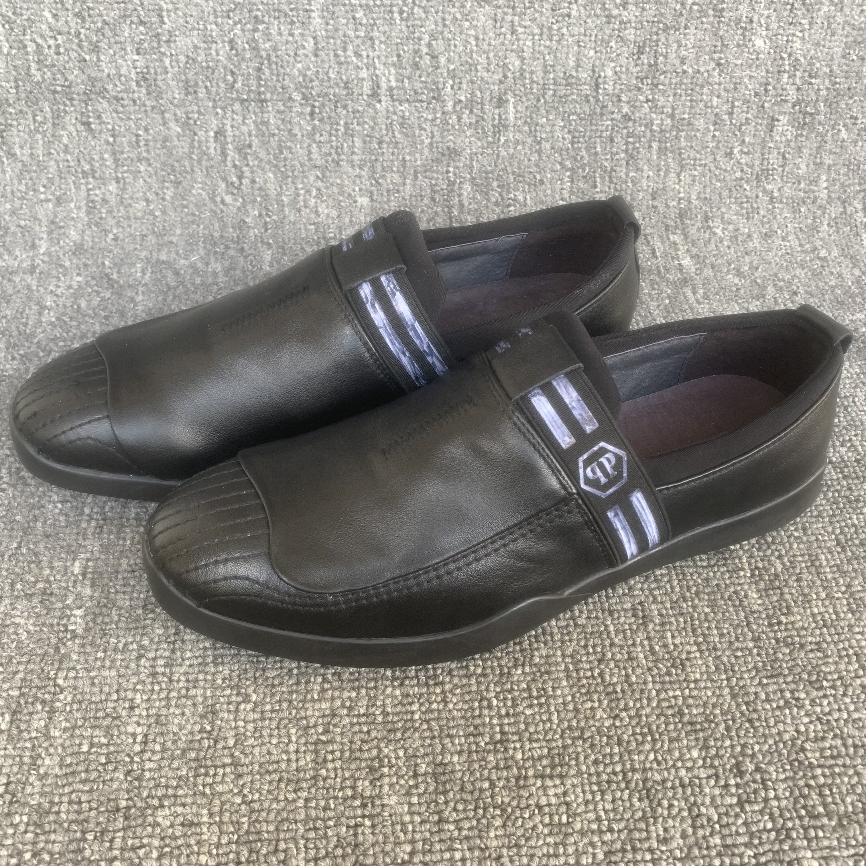 39/42码撤柜尾货真皮男鞋春秋透气休闲皮鞋一脚蹬懒人软皮低帮鞋