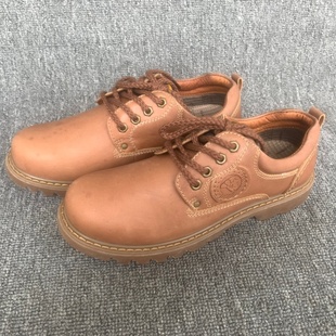 子 软皮舒适英伦防滑耐磨休闲鞋 尾货清仓真皮男鞋 春秋透气大头皮鞋