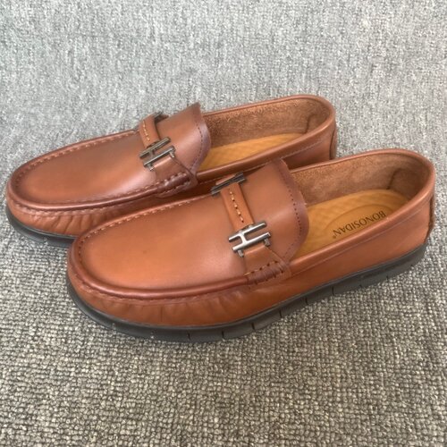 撤柜尾货真皮男鞋头层牛皮豆豆鞋