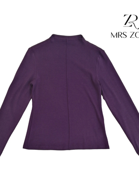 MRS ZORA佐拉2025新款内搭初秋秋季紫色气质显白54AXS1027