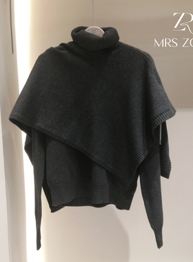 MRS ZORA佐拉新款针织衫两件套高领外披+针织衫内搭时尚54CZZ1505