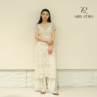 52C1TZ1109 MRS ZORA佐拉2025新款 镂空吊带短袖 两件套女夏季