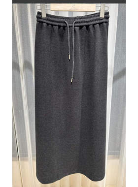 MRS ZORA佐拉2025新款半身裙加厚不加绒深灰色气质显瘦54ABQ1078