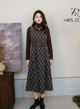 MRS ZORA佐拉2025秋季新款格子裙套装两件套54ATZ1040