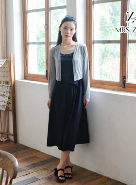 MRS ZORA佐拉两件套连衣裙外衫吊带裙组合休闲超软推荐53ATZ1038