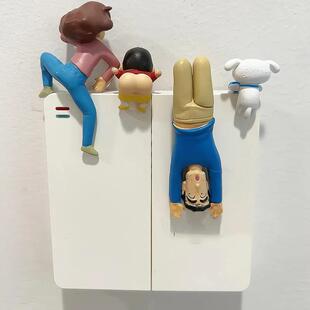 新家的一百个快递装饰品摆件蜡笔小新客厅可爱开关贴可视门铃电话