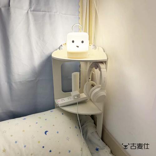 转角小收纳架学生宿舍床上改造神器寝室上下铺床头分层排插置物架