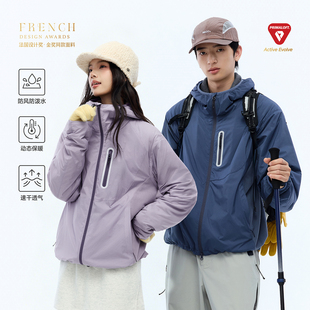 RESTICK  暖流3.0 PrimaLoft Evolve户外轻量P绒抓绒连帽外套春季