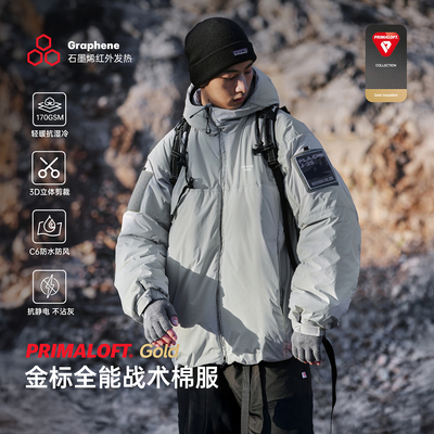 RESTICK军事风金标P棉棉服