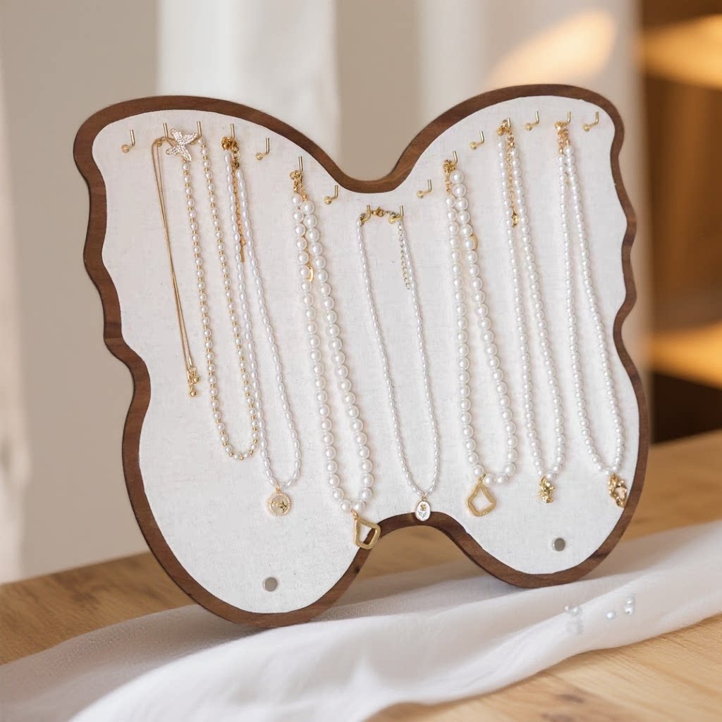 创意大容量立式项链展示架复古首饰手链收纳挂架橱窗摆摊陈列道具