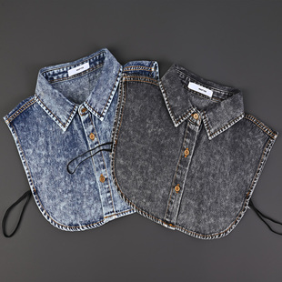 MOSTJIA品质牛仔假领子女百搭假领高档内搭衣领衬衣领精质假领男