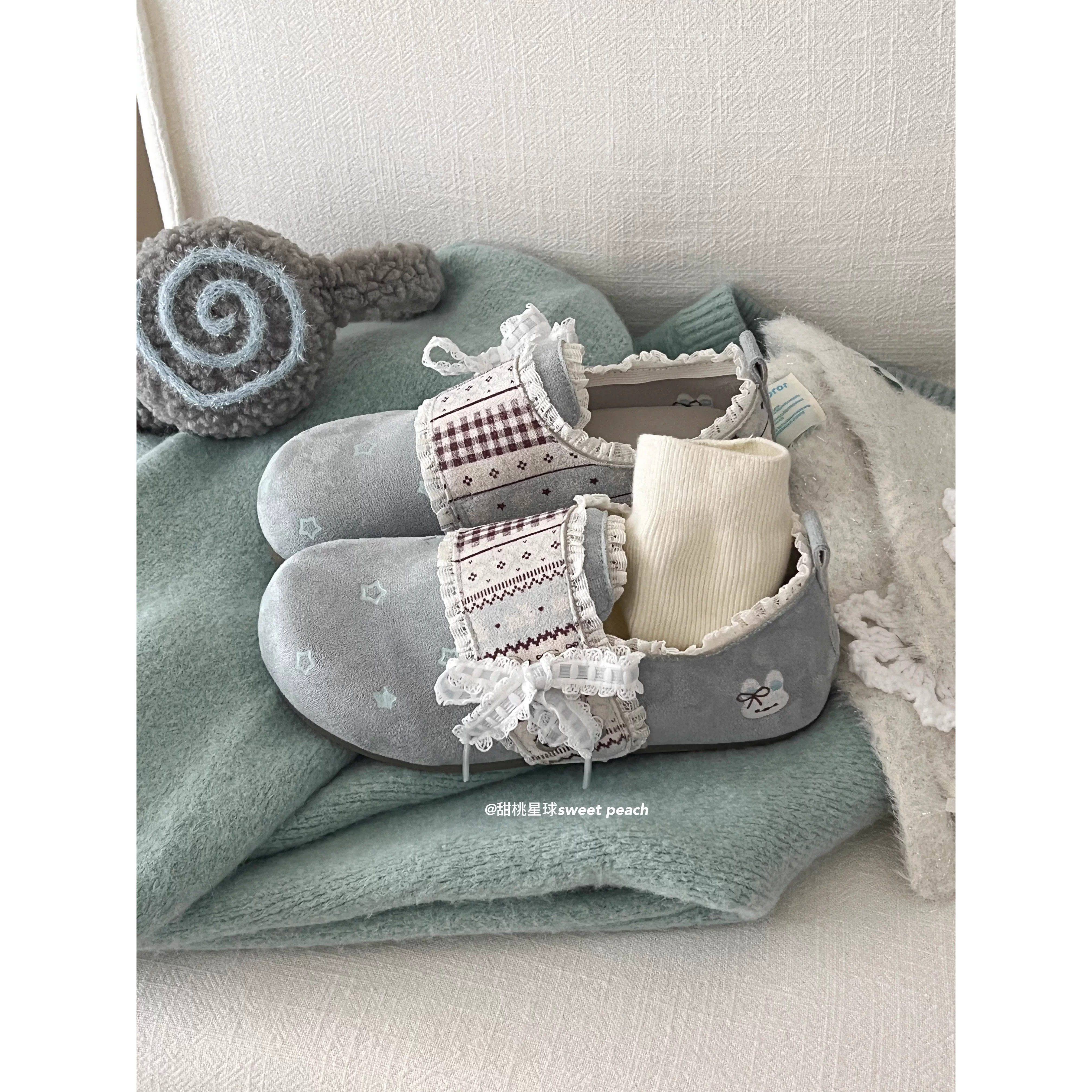 勃肯韩系鞋女款2026新款春季蕾丝厚底休闲鞋复古全包单鞋,女鞋,勃肯鞋/软木鞋,淘宝优惠券,粉丝福利购,淘宝优惠卷