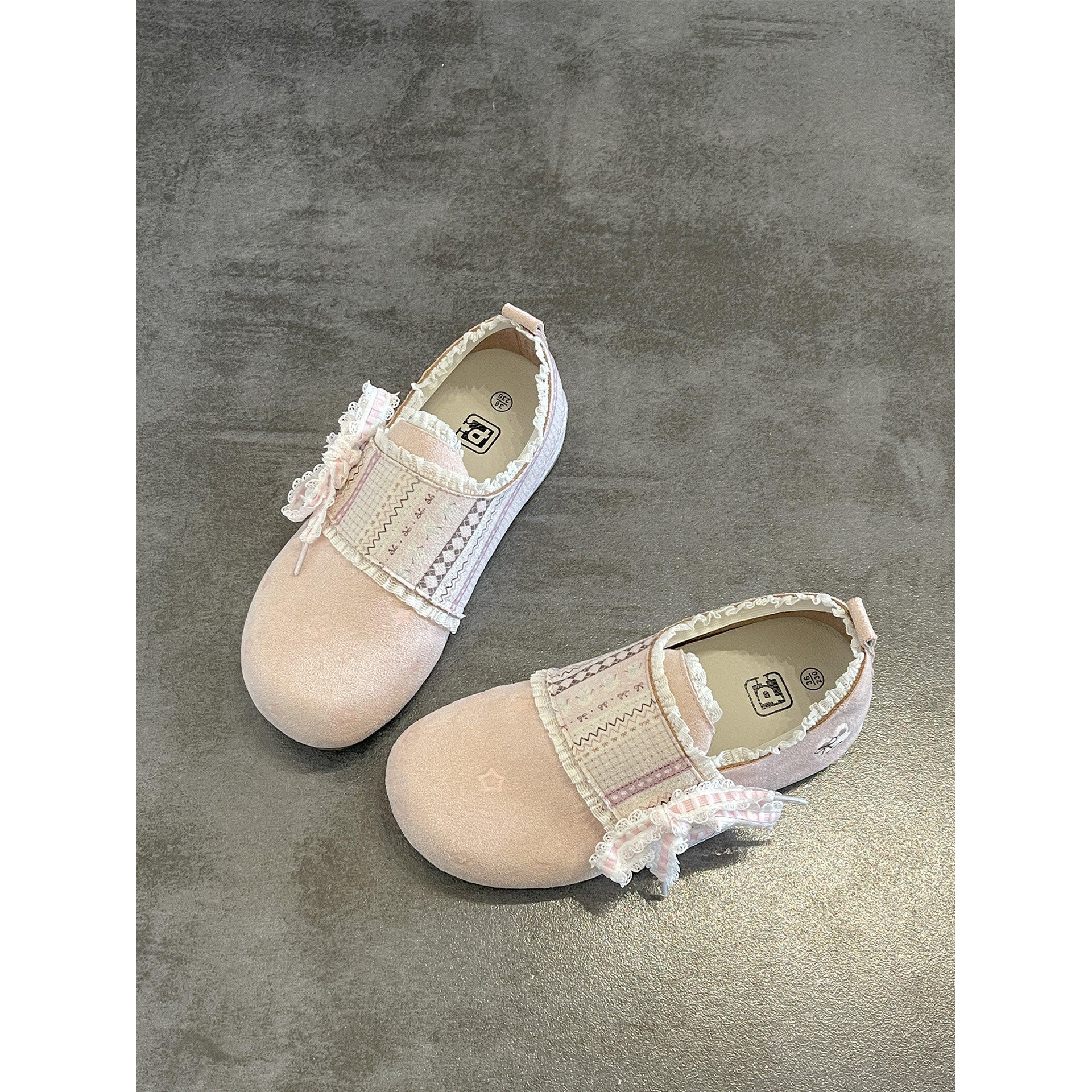 2026新款春款全包懒人一脚蹬勃肯鞋女魔术贴花边休闲鞋,女鞋,勃肯鞋/软木鞋,淘宝优惠券,粉丝福利购,淘宝优惠卷