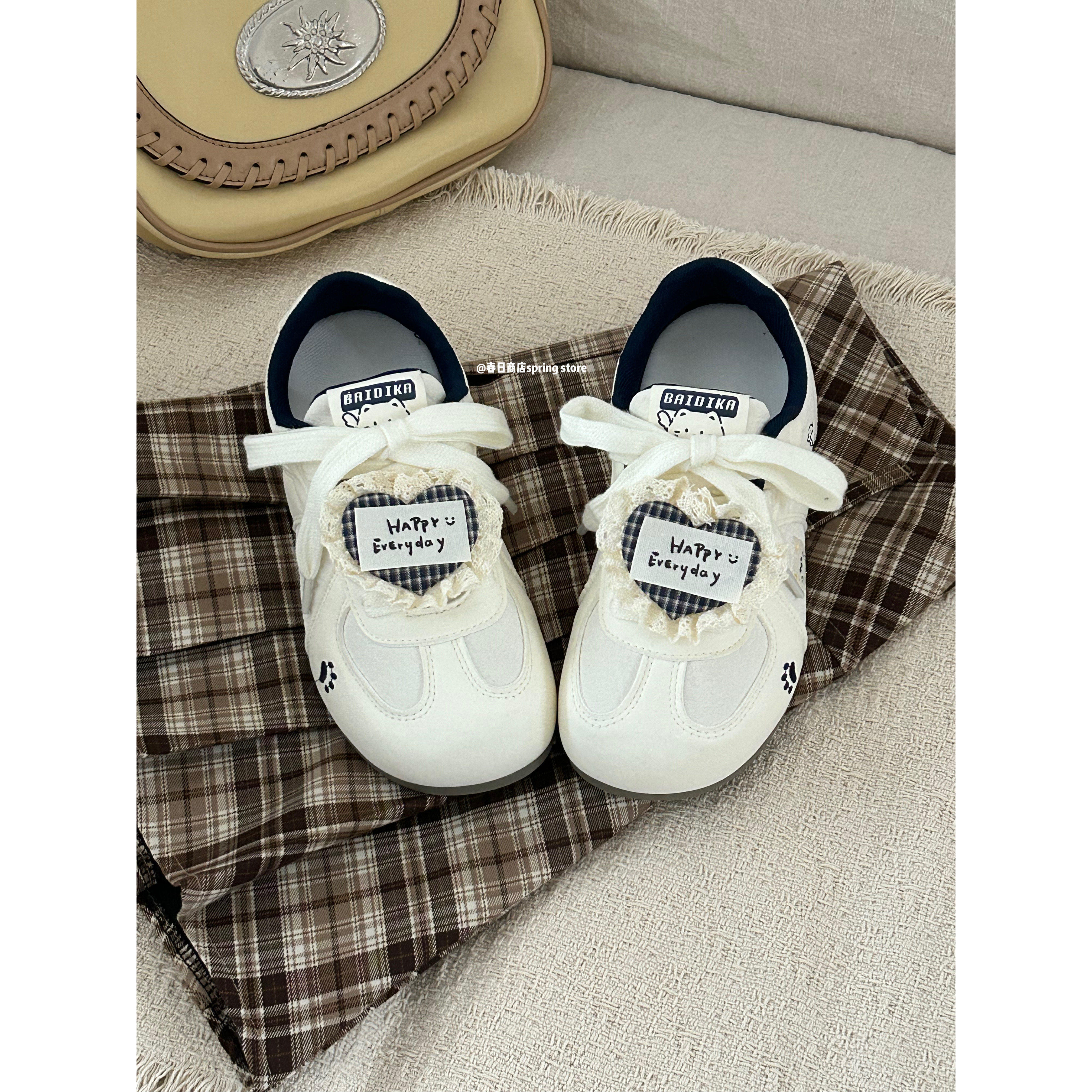 原创小白鞋女系带德训鞋2026新款春季百搭显脚小休闲运动板鞋,女鞋,德训鞋,淘宝优惠券,粉丝福利购,淘宝优惠卷