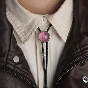 闪闪波洛领带裙装 复古小款 T恤百搭款 BOLO 微粉 TIE礼盒装 女生款