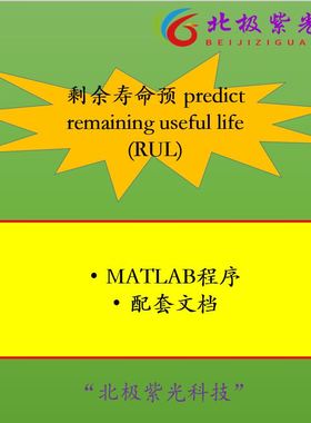 剩余寿命预测predict remaining useful life (RUL) matlab程序