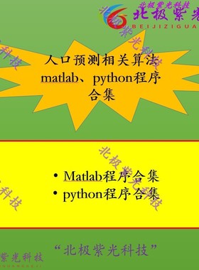 人口预测相关GM/leslie/logistic/时间序列matlab、python程序合