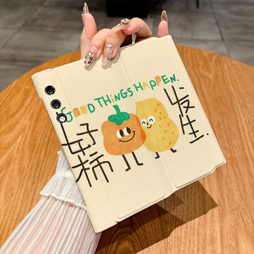 适用荣耀Vpurse手机壳Magicv5/Magicvs/Magicv2翻盖皮套Magicv3仿皮Magicv2至臻版插画Magicvs2个性Magicvs3