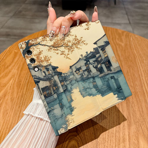 适用荣耀Vpurse手机壳Magicvs2/Magicv2/Magicvs3翻盖皮套Magicv3插画Magicv5仿皮Magicv2至臻版彩绘Magicvs