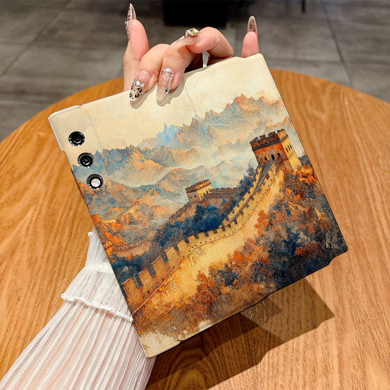 适用荣耀Vpurse手机壳Magicv2/Magicvs2/Magicv5翻盖皮套Magicvs个性Magicvs3插画Magicvs至臻版防摔Magicv3