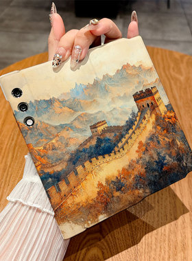 适用荣耀Vpurse手机壳Magicv2/Magicvs2/Magicv5翻盖皮套Magicvs个性Magicvs3插画Magicvs至臻版防摔Magicv3