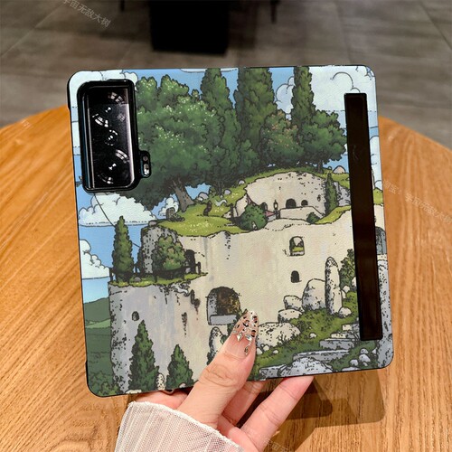适用荣耀Magicvs手机壳Magicv2/Magicvs至臻版/Magicv5典藏版翻盖皮套Magicv2至臻版插画Magicv3保护套彩绘潮