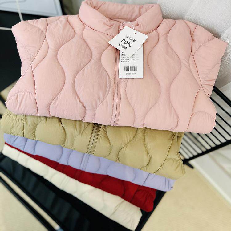 中老年超轻羽绒服女立领短款保暖大码外套便捷内穿秋冬新款妈妈装