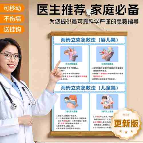 海姆立克急救法挂图婴儿