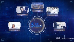 大气商务企业产品图片logo功能数据文字信息业务范围介绍AE模板27