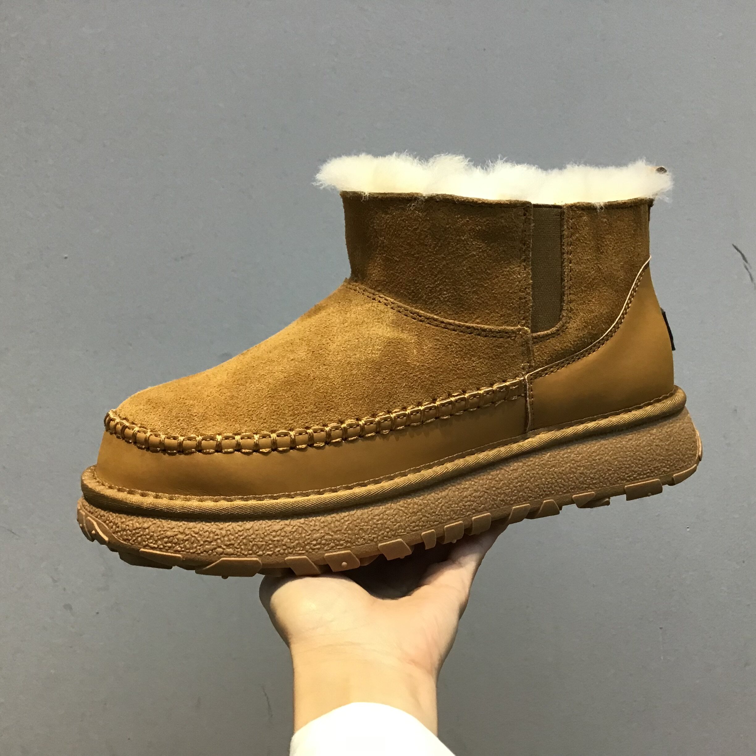 防滑雪地靴内里全羊毛加厚加绒