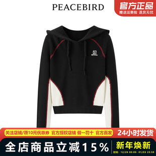 运动连帽套头毛衫 新款 A3EBD4328 2023冬季 太平鸟女装