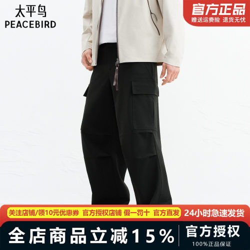 【商场同款】太平鸟男装工装休闲裤2026新款潮流直筒裤B2GLG1159