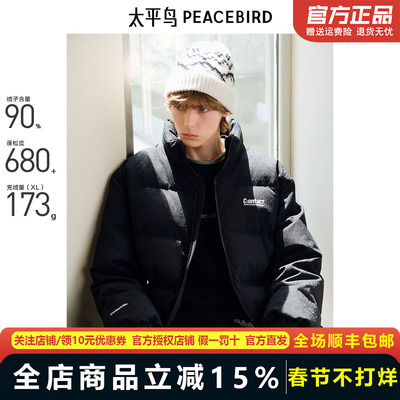 【商场同款】太平鸟男装 2024年冬季面包服羽绒服B2ACE4517