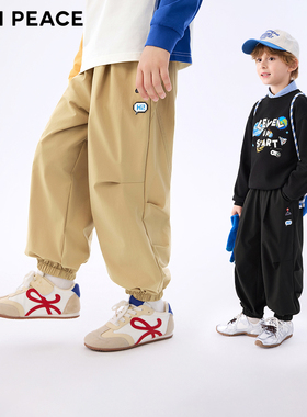MINIPEACE太平鸟童装男童工装裤秋季新款宽松户外儿童裤子长裤