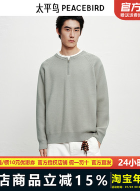 太平鸟男装休闲毛衫25冬季新款包芯纱宽松舒适时尚毛衣BAEBF412N
