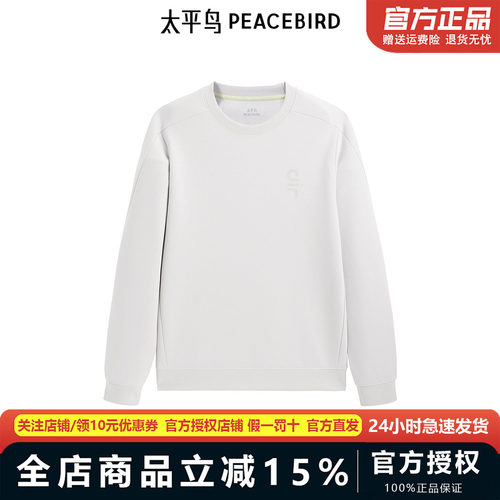 【商场同款】太平鸟男装圆领卫衣2024春季印花上衣B2CRF1317