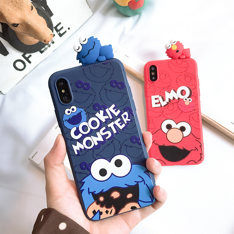 芝麻街Sesame Street立体iPhone7/8/plus/xs max/xr全包边手机壳在类目 3C数码配件, 手机配件, 手机保护套/壳中 - 来自Buy2taobao.com提供专业的淘宝代购服务