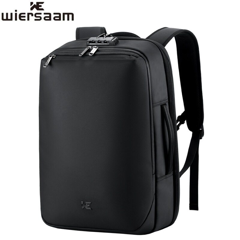 新款高档商务男款防水双肩包大容量出差背包多功能密码防盗电脑包