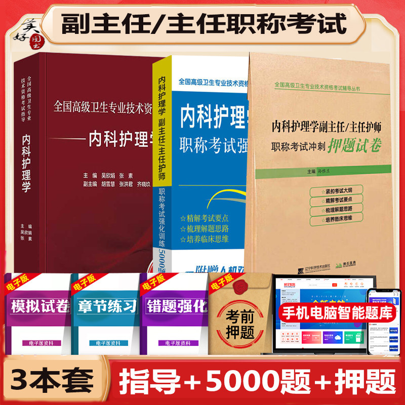 人卫版内科学护理学副主任护师职称考试指导教材辅导书高级教程内科护士副高正高主任职称资料同步题库练习题强化5000题押题真题