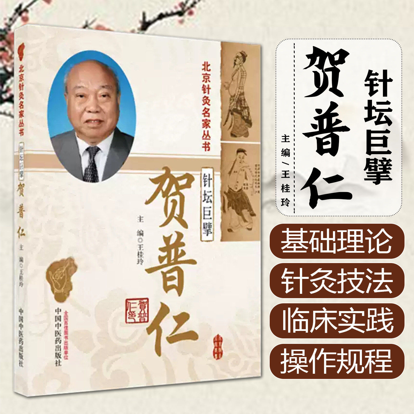 针坛巨擘贺普仁 针灸三通法  针灸穴位治疗  癫痫  中风 脑梗死  偏头痛  白癜风 银屑病     王桂玲中国中医药出版社