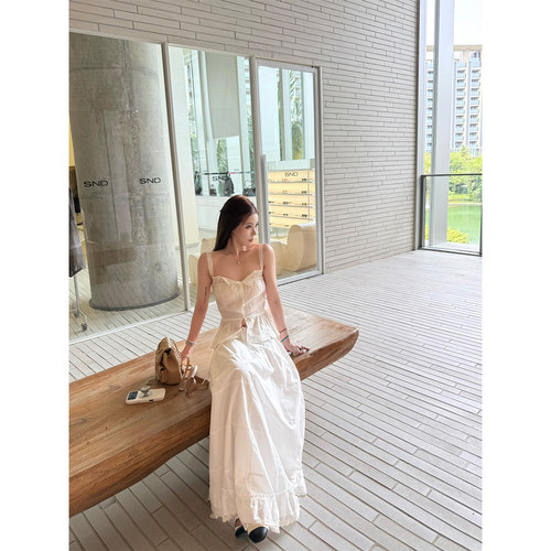 EASE 古典美人系列 100亚麻蕾丝吊带