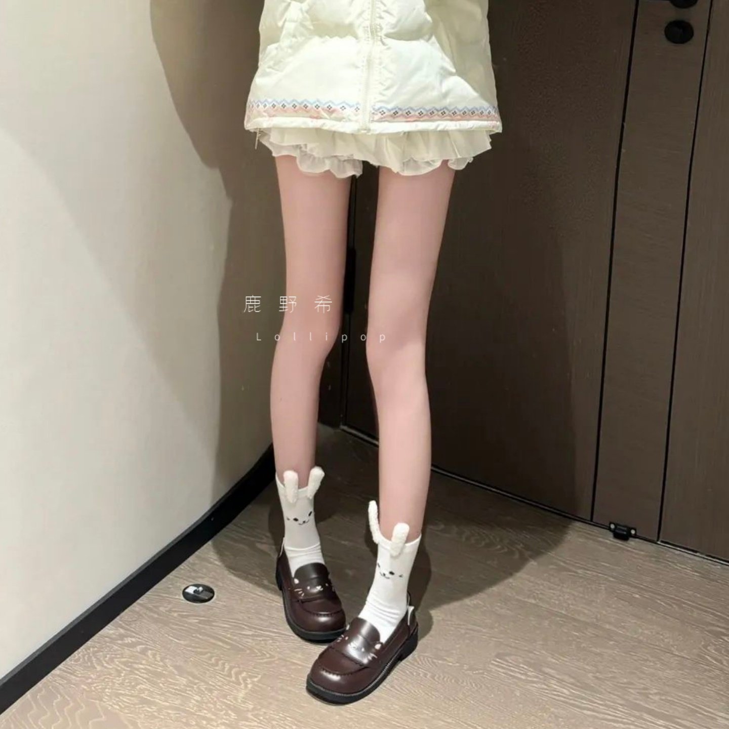 2026早春日系可爱兔子立体耳朵中筒袜女日系学院风jk少女白色袜子,女士内衣/男士内衣/家居服,中筒袜,淘宝优惠券,粉丝福利购,淘宝优惠卷