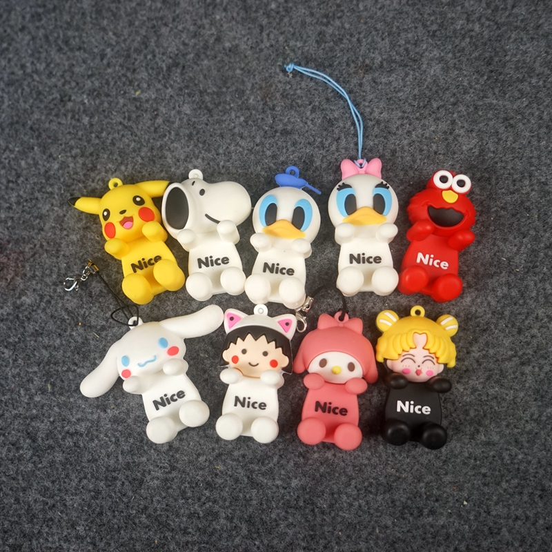 便携手机支架公仔挂件