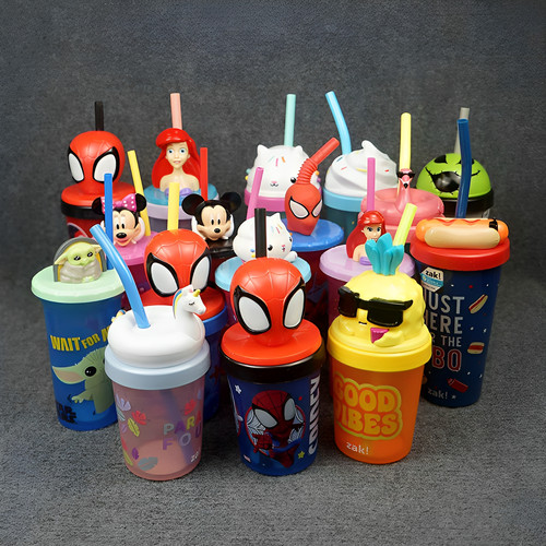 外单儿童卡通吸管杯水杯