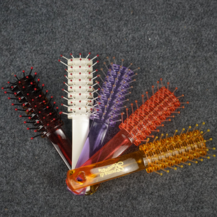 儿童彩色果冻便携梳圆头按摩梳子排骨梳洗头梳子便携梳宽齿不伤发