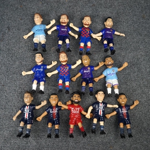 KA1全明星足球人偶玩具姆巴佩内马尔球星弹射公仔踢足球1个价