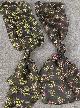 HA2欧美风claires百变多用飘逸长丝巾发带腰带杂志款可编发发带